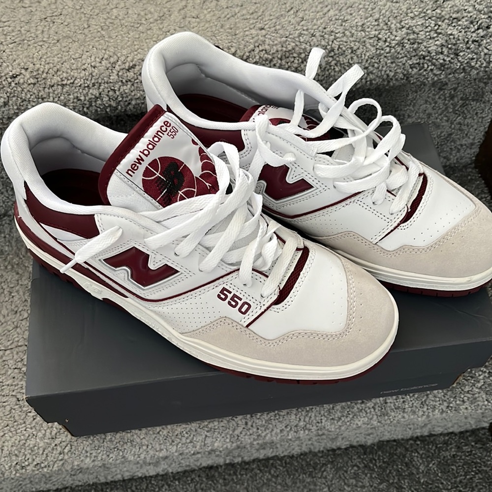 New Balance 550 Sea Salt burgundy BB550LI1 NEW Shoes